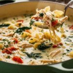Creamy Tuscan White Lasagna Soup