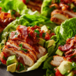 Crispy Chicken Bacon Avocado Lettuce Wraps