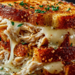 Crispy Chicken Garlic Melt Sandwich