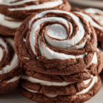Double Chocolate Marshmallow Swirl Cookies