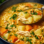 Golden Comfort Chicken Mulligatawny Soup