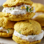 Golden Jalapeño Cornbread Whoopie Pies with Honey Cream Filling