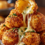 Golden Lava Crispy Potato Cheese Bombs