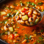Hearty Smoky Black-Eyed Pea Vegetable Soup