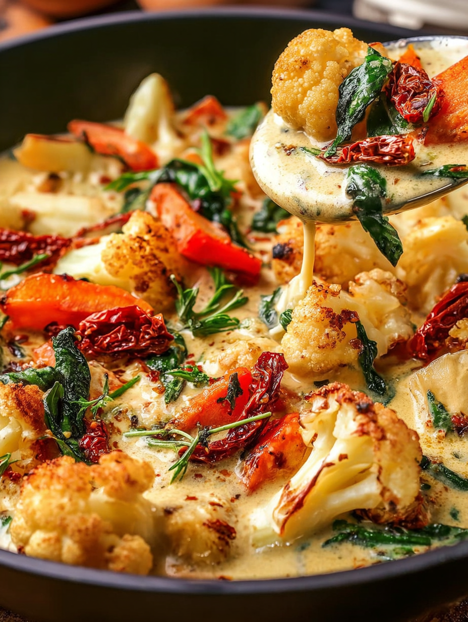 Marry Me Roasted Vegetables (Creamy Tuscan-Style Bake)