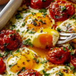 Mediterranean Baked Feta Eggs
