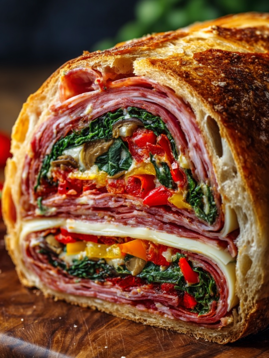 Pressed Italian Picnic Sandwich Loaf