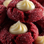 Red Velvet Cream Cheese Thumbprint Cookies