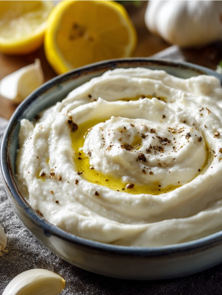 Silky Lebanese Garlic Toum