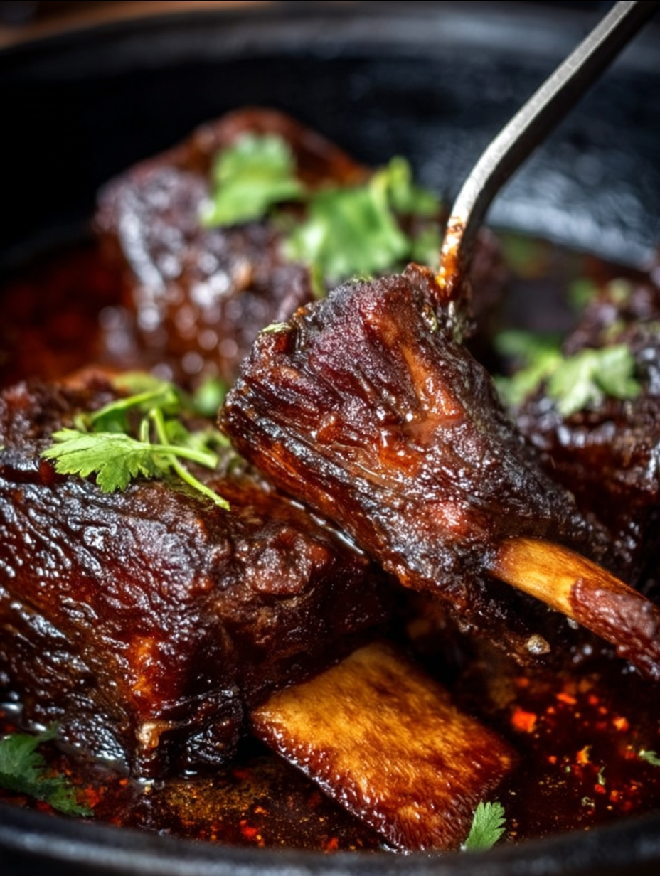 Sticky Caramelized Asian-Style Beef Short Ribs