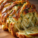 Swirled Garlic Herb & Cheese Pull-Apart Bread