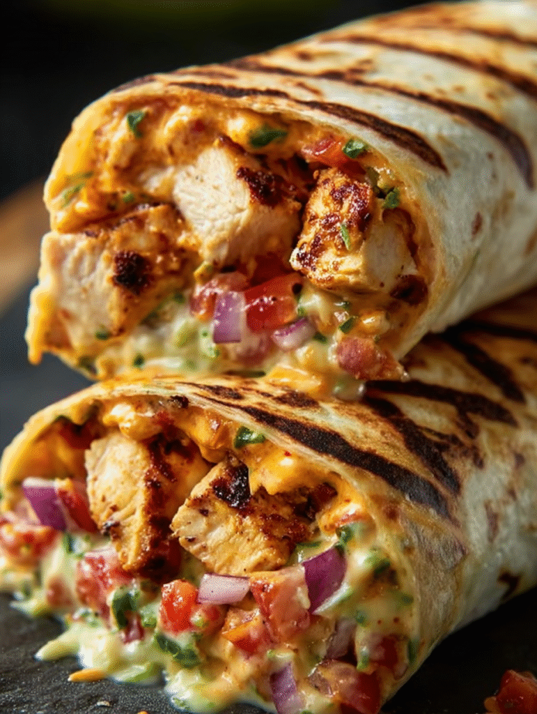 Smoky Chipotle Ranch Grilled Chicken Burrito